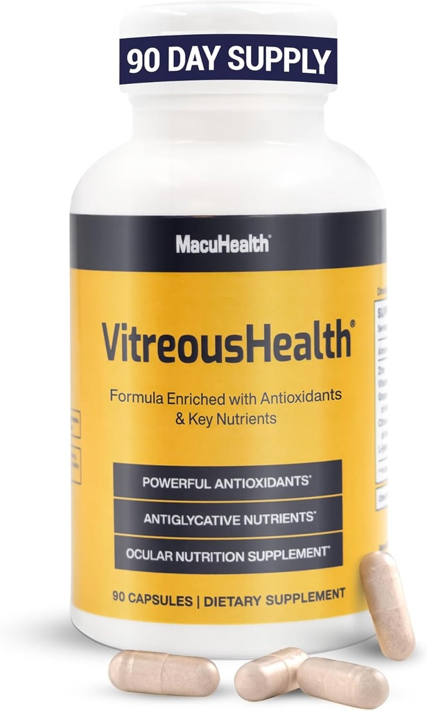 Macuhealth VitreousHealth Αποδεικτικό συμπλήρωμα ματιών - 90 κάψουλες