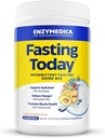 Enzymedica, Fasting Today, Intermittent Fasting Drink Mix with Electrolyte Powder Supplement for Hydration, Appetite and Muscle Health, Keto Friendly, Tropical Pineapple Flavor, 24 Servings