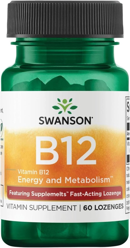 Swanson Supplemelts Υπογλώσσια Βιταμίνη B-12 5 Milligrams 60 Tabs