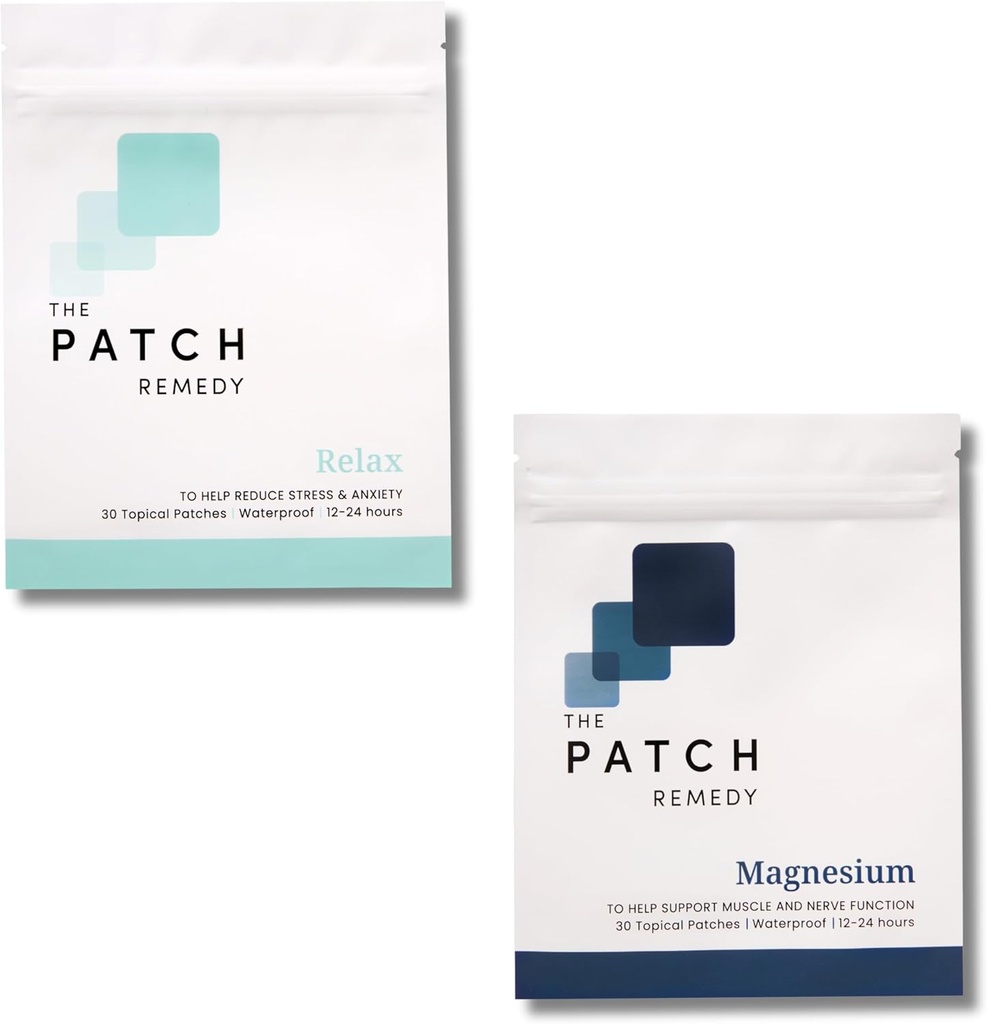 Το Patch Remedy Relax & Magnesium Glycinate Wellness Kit - με Ashwagandha, L-Θεανίνη, και Rhodiola Rosea 
