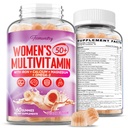 Multivitamin Gummies for Women 50 Plus - with Omega 3, Coenzyme Q10, Iron, Calcium, Zinc, Vitamin A, C, D3, E, K2, B Complex, Folate - Multi Vitamins & Minerals for Energy, Beauty, Immune, Sugar Free