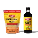 Bragg Premium 12 Ουγγιά Διατροφική Yeast καρύκευμα πουγκί - Vegan, Χωρίς γλουτένη flakes τυρί και υγρό Aminos All Re Σκοπός καρύκευμα – Σάλτσα σόγιας Εναλλακτική 16 Ουγγιά
