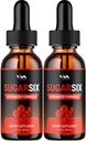(2 Pack) SugarSix Drop Healthy Vitamin Support Supplement - Sugar Six Advanced Formula, Sugar Six 24 ώρες Liquid, SugarSix Energy και Extra Strength Reviews, 2 μήνες προσφοράς