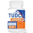 2000mg συμπλήρωμα στήριξης του ήπατος Tudca, αλάτι Tudca Bile με γαϊδουράγκαθο γάλακτος και Nac,60 κάψουλες για 30 ημέρες, υποστήριξη για το συκώτι, αποτοξίνωση, σύστημα Immune