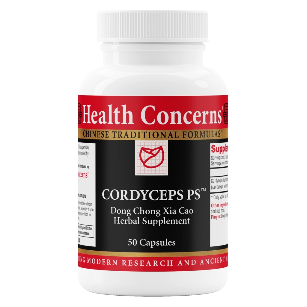 Υγεία Ανησυχίες Cordyceps PS – Υποστήριξη πνεύμονα & συμπλήρωμα αναπνευστικής υγείας – Mushroom Fruiting Body for Immune Function, Heart Health, Circulation, Athletic Energy, Oxygen Support – 50 Κάψουλες