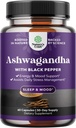 Best Ashwagandha Root Powder Κάψουλες 1300 mg – Premium Relaxation Sleep Natural Supplement – Calming Energy Rejuvenate 100% Pure Potent Ingredients for Women and Men 30 Services per Container