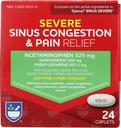 Rite Aid Daytime Σοβαρή ιγμορίτιδα & ανακούφιση του πόνου - Acetaminophen, 325 mg - 24 Caplets 