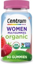 Centrum Γυναικεία Βιολογικά Multigummies Γυναικεία Πολυβιταμινούχα Πολυβιταμίνες Βιολογική Πολυβιταμίνη για γυναίκες με Ουσιώδη Θρεπτικά συστατικά για την Ανοσολογική Υποστήριξη, Μεταβολισμό, και Δέρμα μαλλιών και Nails Βιταμίνες - 90 Ct