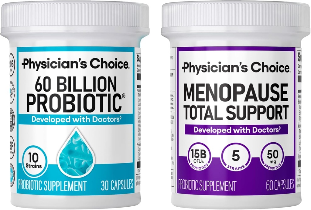 Υποστήριξη για την εμμηνόπαυση του γιατρού + Δέσμη Υποστήριξης για την Υγεία - 60ct