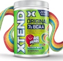 Xtend Original BCAA σκόνης Airheads Rainbow Berry Flavor, 7g BCAA και 2.5g L-Γλουταμίνη, ζάχαρη δωρεάν μετά την προπόνηση μυϊκή αποκατάσταση ποτό με Αμινοξέα για άνδρες και γυναίκες, 30 εξυπηρετούν