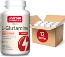 Jarrow Formulas L-Glutamine 750 mg, συμπλήρωμα διατροφής, ανοσοποιητική και μυϊκή υποστήριξη, 120 κάψουλες λαχανικών, έως 120 ημέρες προσφοράς (πακέτο των 12)