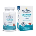 Nordic Naturals Ultimate Omega Minis, Strawberry Flavor - 60 Minis Soft Gels - 1120 mg Omega-3 - Συμπλήρωμα ιχθυελαίου υψηλής ισχύος - EPA & DHA - Προάγει την υγεία του εγκεφάλου και της καρδιάς - 30 Υπηρεσίες
