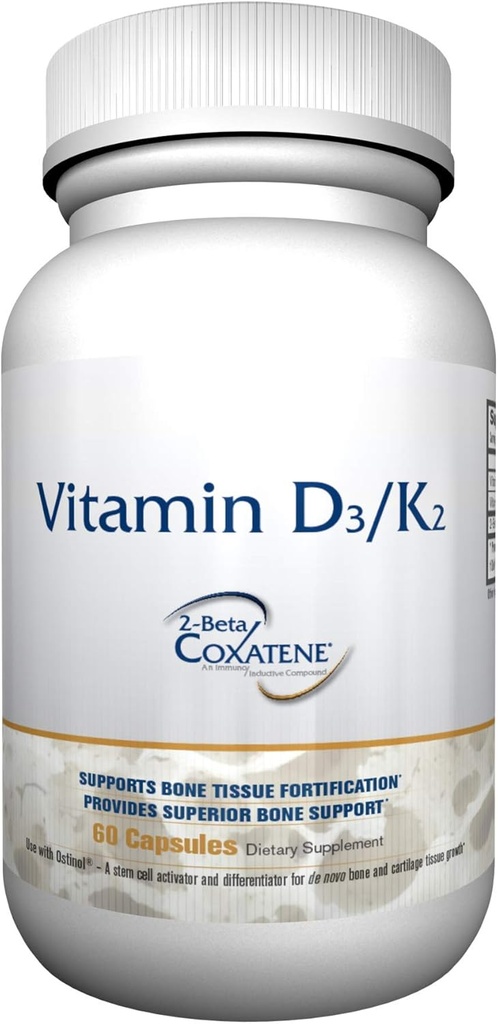 ZYCAL συμπλήρωμα βιταμίνης D3/K2 (60 κάψουλες), βελτίωση της υγείας των οστών και των κοινών σας, ανώτερη υποστήριξη των οστών, την προώθηση της υγιούς λειτουργίας, την ενίσχυση του ανοσοποιητικού σας συστήματος, μη GMO, χωρίς γλουτένη