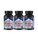 NANOWELL Wild Alaskan rTG Omega-3 Fish Oil 1196mg - EPA, DHA, βιταμίνη D3 & E - 120 Softgels x 3 μπουκάλια (360 Count)