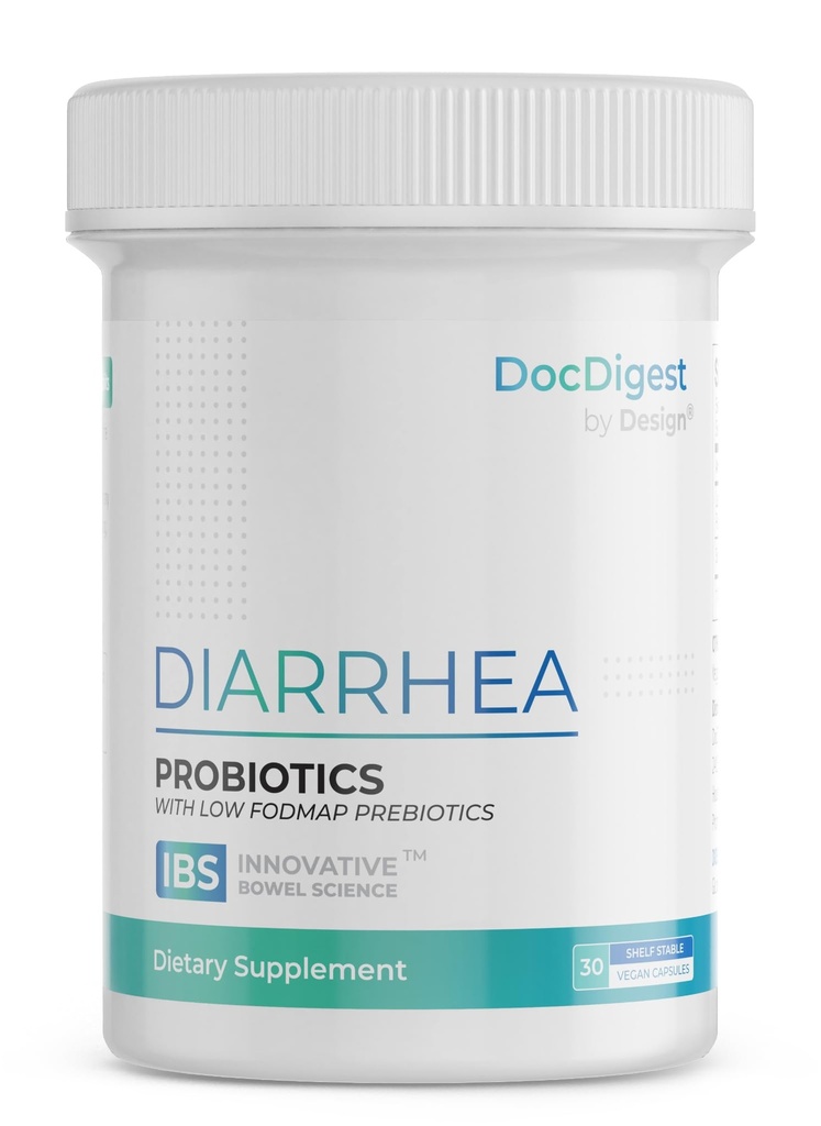 IBS Anti Diarrhea Probiotic for Diarrhea Relief and IBS-D - Clinically Studied Antidiarrheal Pills for Long-Term Comfort - Diarrhea Medication for Adults - Specialized IBS Supplement and Medicine
