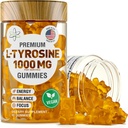 BioVit L Tyrosine Gummies - Ενεργοποιημένο συμπλήρωμα Amino Acid L Tyrosine - Φυσικό συμπλήρωμα εστίασης, διάθεσης και ενέργειας για παιδιά και ενήλικες - L-Tyrosine 1000MG ανά υπηρεσία, 500MG ανά gummy - 60 Vegan Gummies