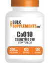BulkSupplies.com CoQ10 200mg Softgels - για την υγεία της καρδιάς, Coenzyme Q10 200mg συμπλήρωμα, χωρίς γλουτένη, 1 Softgel ανά υπηρεσία, 120 Count (πακέτο του 1)