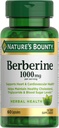 Nature’s Bounty Berberine 1000mg κάψουλες, υποστηρίζει την υγεία της καρδιάς, χοληστερόλης & ζάχαρης αίματος επίπεδα σε ένα κανονικό εύρος, μη ΓΤΟ συμπλήρωμα, 60 κόμης