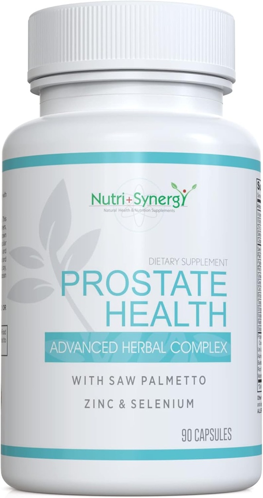 Prostate Health - Πριόνι Palmetto, ψευδάργυρος, βιταμίνες B6 & E, Σελήνιο, Σύνθετη Formula για υποστήριξη Prostate. 90 κάψουλες