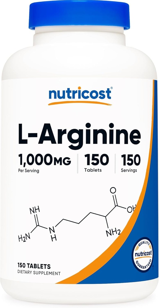 Nutricost L- Αργινίνη 1000mg, δισκία Amino Acid (150 δισκία)
