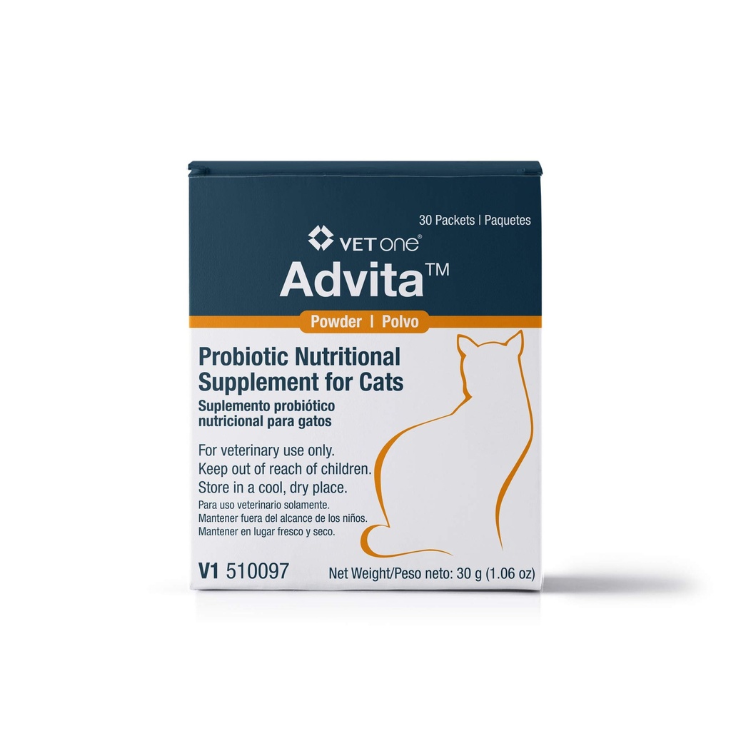 VetOne Advita Probiotic Διατροφή συμπλήρωμα για γάτες - 30 (1 γραμμάριο) πακέτα