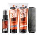Wild Willies Beard Care Kit, Biotin Ενισχυμένο Σαμπουάν και Conditioner με καφεΐνη, Δύο μπουκάλια 4-Oz, Προάγει την Υγιή Γενετική Ανάπτυξη