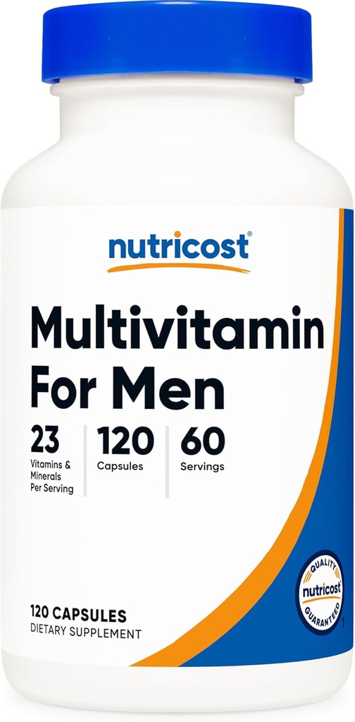 Nutricost Multivitamin for Men 120 Κάψουλες - Βιταμίνες και Ορυκτά για τον Υγιή Άνδρα