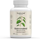Resveratrol 600mg - Vegan - Μη ΓΤΟ - Υποστήριξη Υγιεινή γήρανση και καρδιαγγειακή υγεία - Πλούσιο σε Αντιοξειδωτικά - 60 κάψουλες λαχανικών