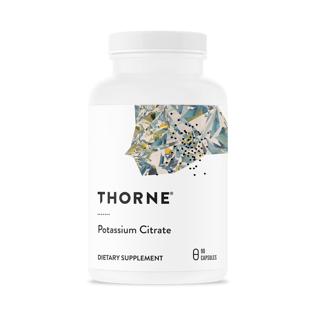 THORNE - Κιτρικό κάλιο - Υψηλής απορρόφησης συμπλήρωμα καλίου για τα νεφρά, την καρδιά και τη σκελετική υποστήριξη* - 90 κάψουλες