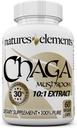 Chaga Mushroom – 10:1 Τυποποιημένο εκχύλισμα με 30% Πολυσακχαρίτες – 1.000mg ανά υπηρεσία – 60 κάψουλες λαχανικών – Υποστηρίζει την Ανοσολογική Υγεία - Μη ΓΤΟ, Χωρίς γλουτένη – Συμπλήρωμα βοτάνων