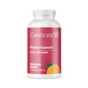 Celebrate Vitamins Bariatric Multivitamin Chewable, Iron Free - Post Gastric Bypass & Sleeve Gastrectomy Supplement for Men & Women - Essential Minerals & Vitamin A, B, D & E - Orange (60 Tablets)