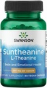 Swanson Amino Acid Double Potency Suntheanine L- Theanine 200 Milligrams 60 Veg Κάψουλες