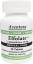 ELFOLATE® 15mg L- ethylfolate methyl folate methylfolate Medical Food Supplement Professional Strength Active Pure Poent 30 Tablets