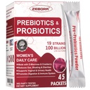 ZEBORA Probiotics-for-Women 100-Billion-CFUs με προβιοτικά, D-Mannose & Cranberry για Digestive, Immune, Γυναικείο UT Health Support, Ultimate Probiotic Women's Care, Soy & Gluten Free, 45 Πακέτα