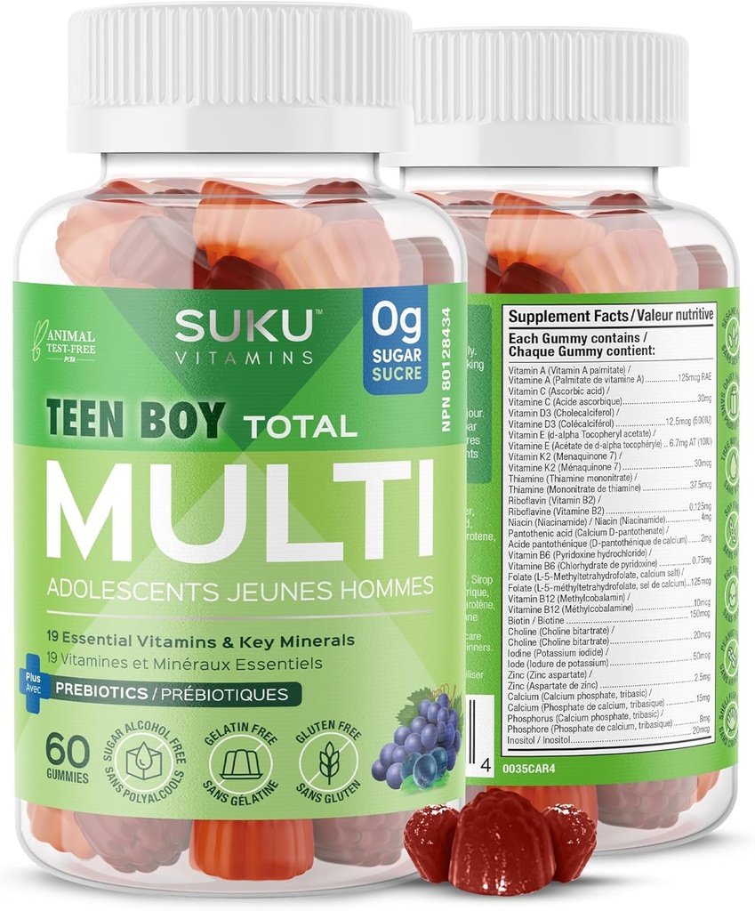 Suku Βιταμίνες Teen Boy Σύνολο Multi, 60 CT