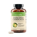 Naturewise Garcinia Cambogia - 60% HCA Concentration Extract, Natural Support for Weight Goals and Energy Levels - Vegan, Non-GMO, Gluten Free - 180 Capsules[2-6 Month Supply]