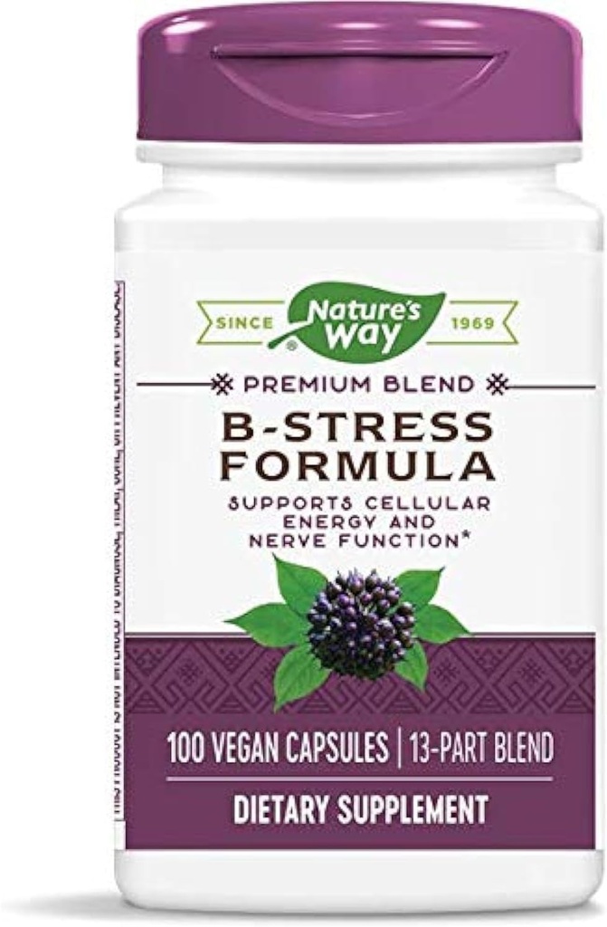 Natures Way B-Stress Formula 100vegcp (πακέτο του 2)