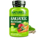 NATURELO Βαριατρική Πολυβιταμίνη - Μία Καθημερινή με Σιδήρο - Συμπλήρωμα για τους ασθενείς χειρουργική επέμβαση μετά γαστρική παράκαμψη - Φυσική Διατροφή Ολόκληρων Τροφίμων - 60 κάψουλες λαχανικών