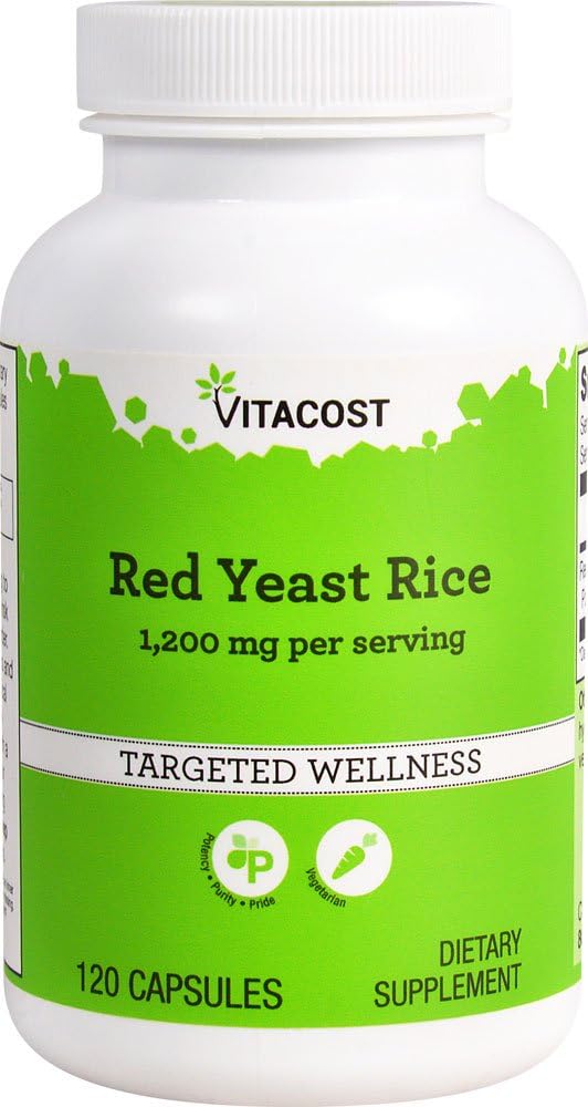 Vitacost Red Yeast Rice - 1200 mg - 120 κάψουλες χορτοφάγων