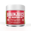 Συμπλήρωμα υποστήριξης εγκεφάλου BrainJuice Nootropics, χωρίς γλουτένη σκόνη για την ενέργεια και την εστίαση, μείγμα ποτών με L Theanine, Alpha GPC, Βιταμίνη Β, Βιολογικό εκχύλισμα πράσινου τσαγιού καφεΐνη, Ρόδι, 15 υπηρεσίες