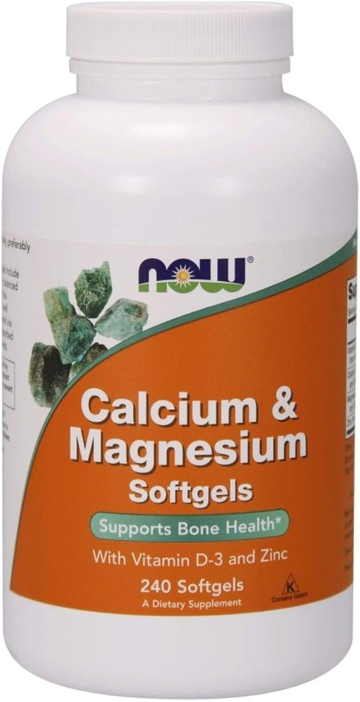 Τώρα Τρόφιμα Ασβέστιο & Μαγνήσιο Softgel, 240 Count