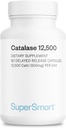 Supersmart - Καταλάση 500mg ανά ημέρα (12500 CatU) - Φυσικό Ένζυμο - Αντι γκρι συμπλήρωμα μαλλιών 