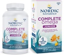 Nordic Naturals Complete Omega Jr., Lemon - 180 Mini Soft Gels - 283 mg Σύνολο Omega-3s & 35 mg GLA - Υγιής Γνωστικότητα, λειτουργία νευρικού συστήματος - Μη GMO - 90 Υπηρεσίες