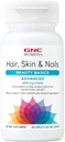 GNC Γυναικεία Advanced Hair, Skin & Nails Καθημερινή Πολυβιταμίνη Μείγμα για τις γυναίκες, Κλινικά Σπουδασμένη Υποστήριξη Ομορφιάς που περιέχει βιοτίνη, υαλουρονικό οξύ, κολλαγόνο, λουτεΐνη, 60 Caplets