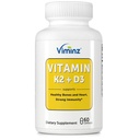 Βιταμίνη D3/K2-5,000 IU (125 mcg) - 60 κάψουλες - Υποστηρίζει υγιή οστά & καρδιά, ισχυρή ανοσία