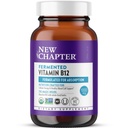 Νέο Κεφάλαιο Ζυμωμένη Βιταμίνη B12 1.000 mcg, USDA Organic, ONE Daily for Cellular Energy + Healthy Blood Cells, Certified Vegan, Gluten Free - 60 Count