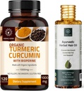 Κάψουλες κουρκουμίνης και Ayurvedic λάδι μαλλιών