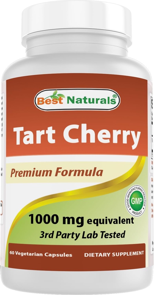 Best Naturals Tart Cherry Extract 1000 mg 60 Vcaps