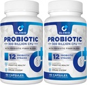 300 δισεκατομμύρια CFU προβιοτικά, 12 στελέχη με 3 οργανικά πρεβιοτικά, προβιοτικά για γυναίκες και άνδρες, ημερήσιο συμπλήρωμα για Digestive, Immune, Gut & Bloating υγεία, ράφι σταθερό, Vegan, 120 κόμητες