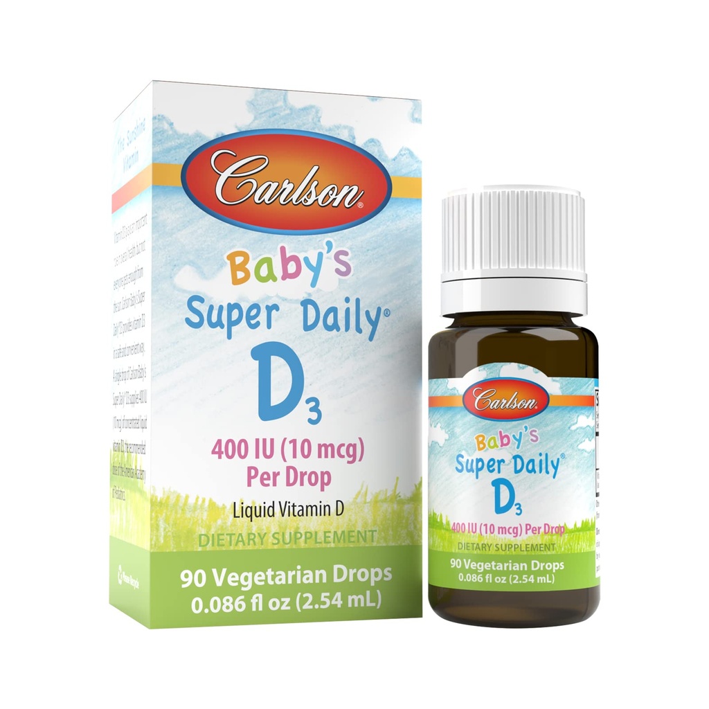 Carlson Laboratories Super Καθημερινή D3 για το μωρό, 0.086 fl oz